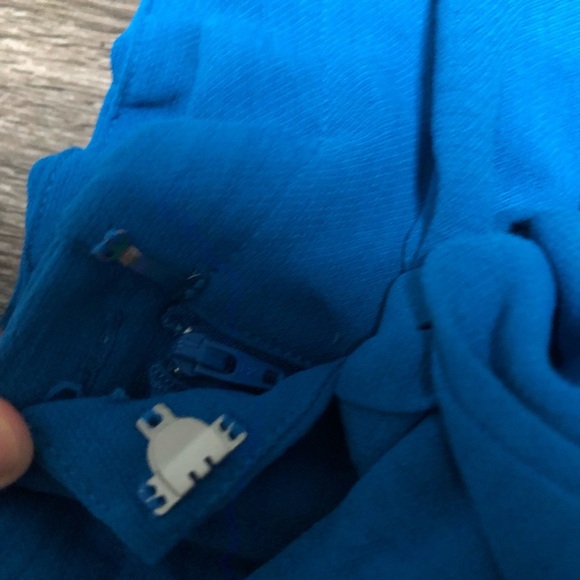 Bar III Moonbeam Blue Fashion Wide-Leg Paperbag Waist Tie-Front Pants XL NWT - Picture 5 of 9